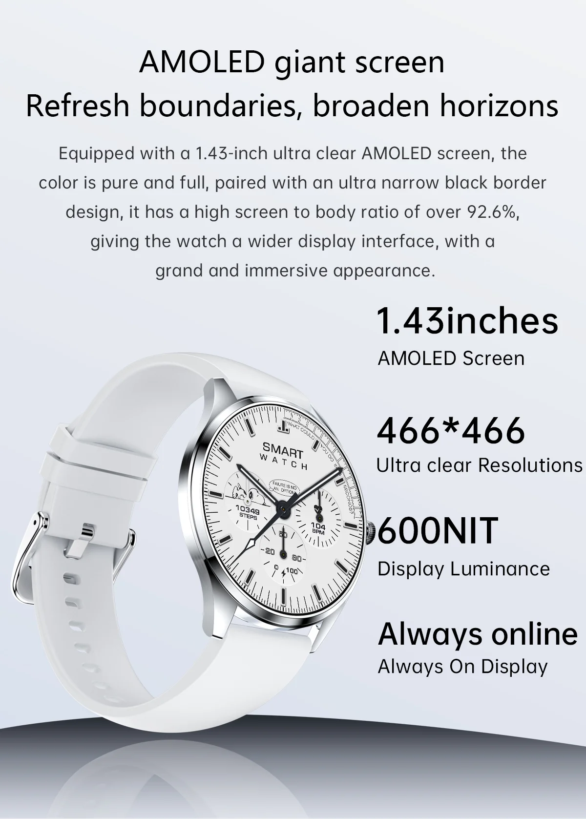  2026 NEW Ultra-thin TN99 Smart Watches 1.43inch AMOLED Screen IP67 Waterproof Fitness Tracker BT Call Fashion SmartWatch