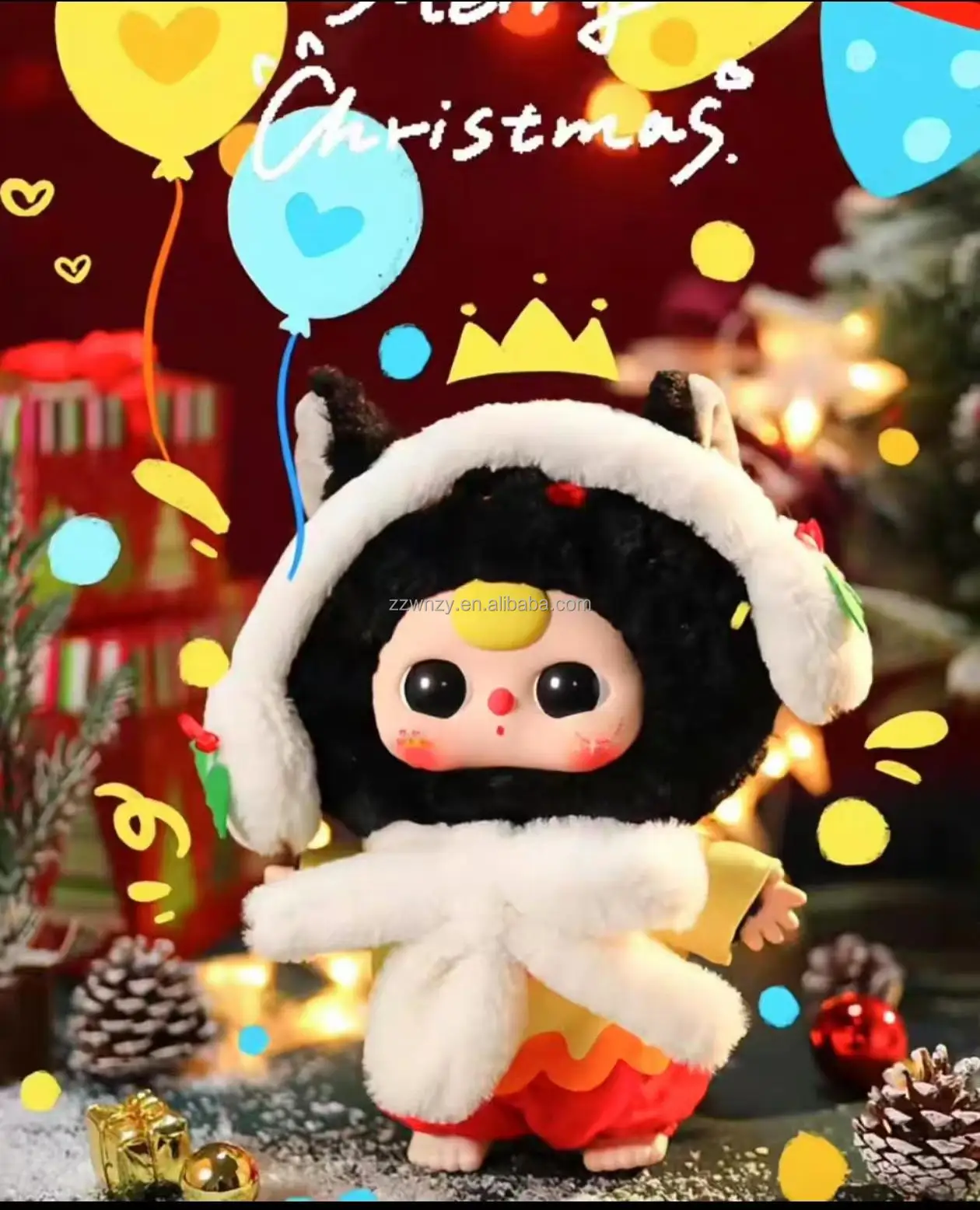 Baby Three Merry Christmas Mystery - 400% Plush Blind Box