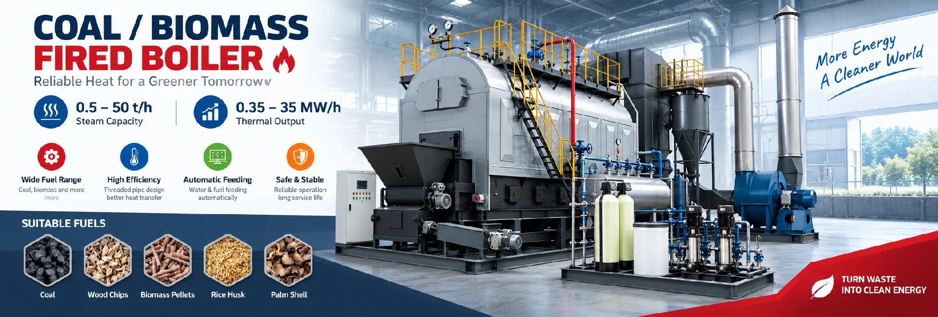 Coal/Biomass Fired Boiler