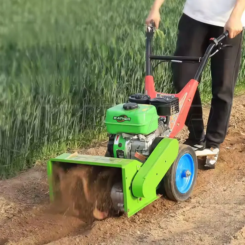 KATHER Agricoltura Giardino Fattoria Frutteto Weeder a Benzina Lavorazione Rotativa del Terreno Erba Terreno Solcatura Sarchiatura Radici Coltivatori