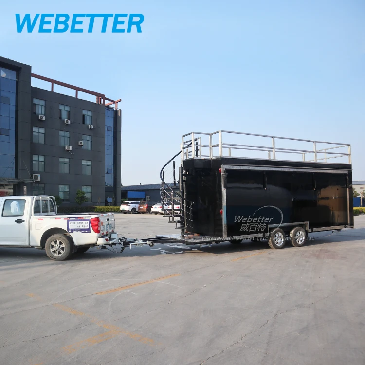 WEBETTER Custom Large Double Decker Food Truck 2 Story Mobile bar Trailer Commercial Food Truck Trailer Manufacturer