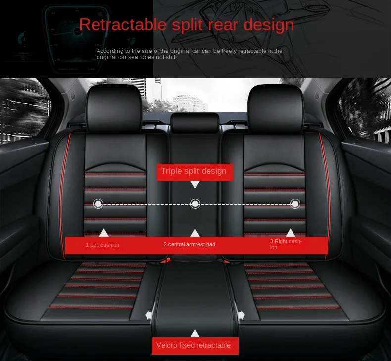 Amazon Summer All-Inclusive Leather Five-Seat Car Seat Cover Universal Four-Season Cushion for Cross-Border Foreign Trade details