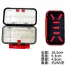 Medium-sized accessory box, black, 24 compartments
