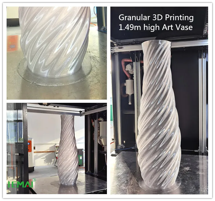 Buy Large Format Printer Fast Speed Particle Pellet Extruder 3d Printer 1500mm