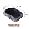 Grand bol d'eau pour reptiles-noir