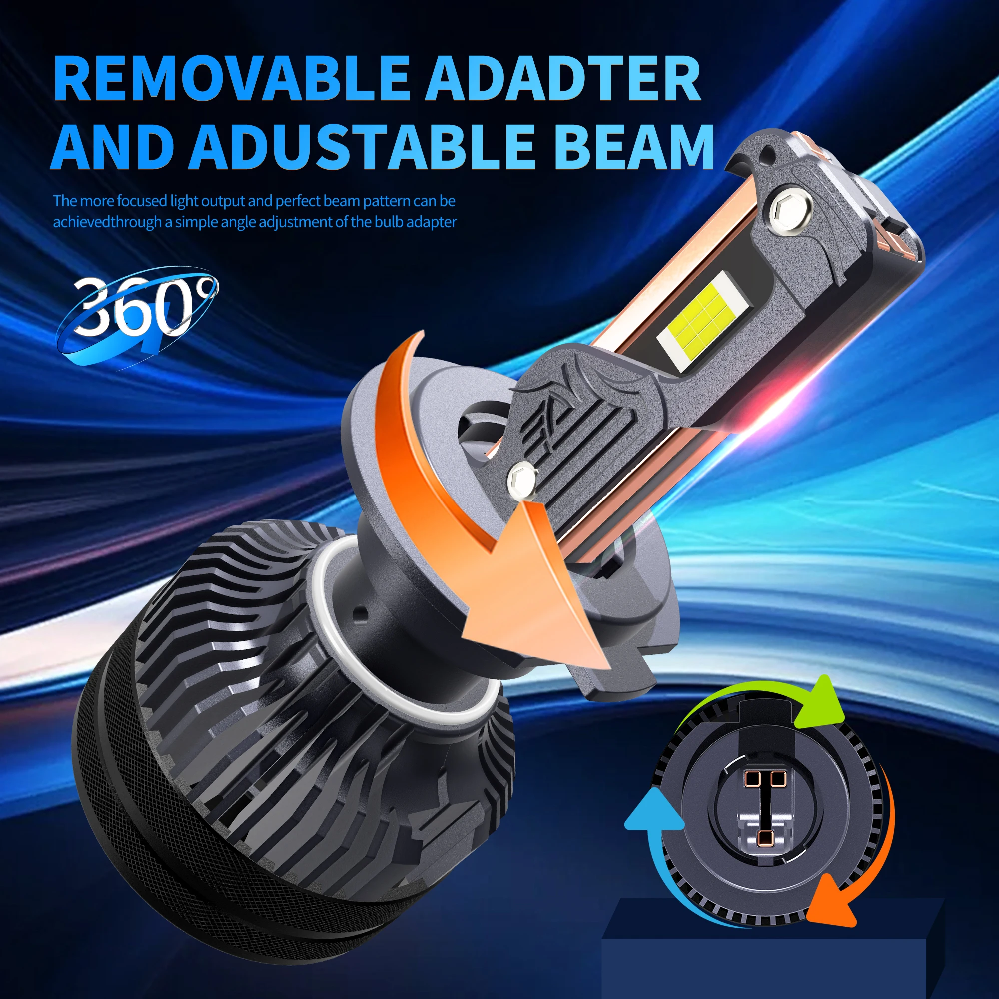 2024 New Led Auto Light High Power 200w Faros Led Para Autos Headlight Bulbs H4 H11 Auto Led 30000 Lumen H7 Hb3 Hb4 Car Light