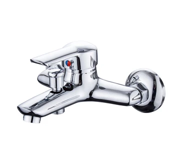Luxury  Wall Mounted Mixer Bath & Shower Faucets In Chrome With Shower Head