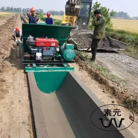 Automatic Ditch Forming Machine Concrete Ditch Lining Water Channel One Time Forming Machine Fast Lining Speed Easy to Operate