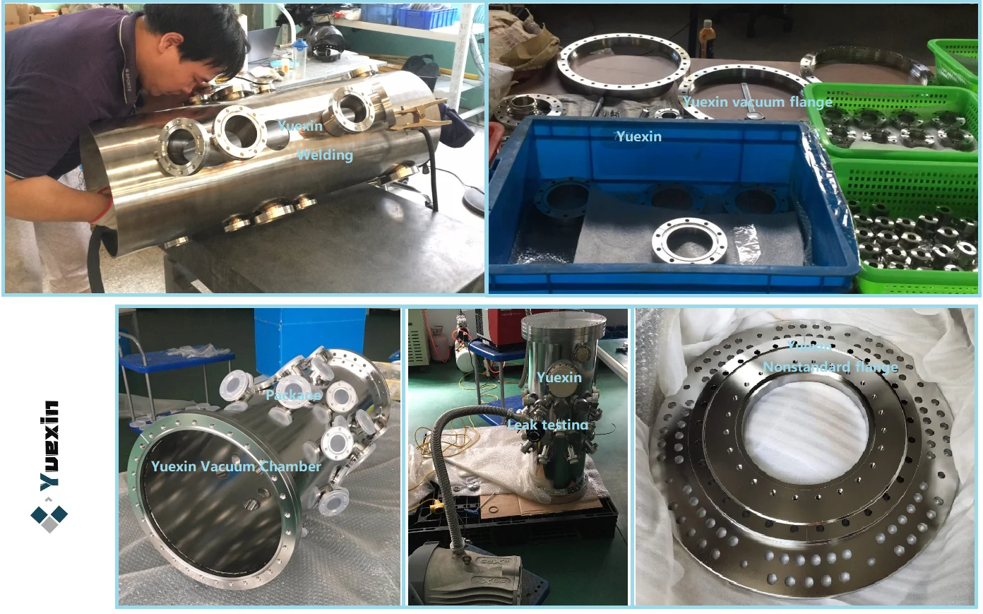 High Vacuum Pipe Fittings& Components Kf Cf Iso63 Flange Flexible Or Compressible Bellow