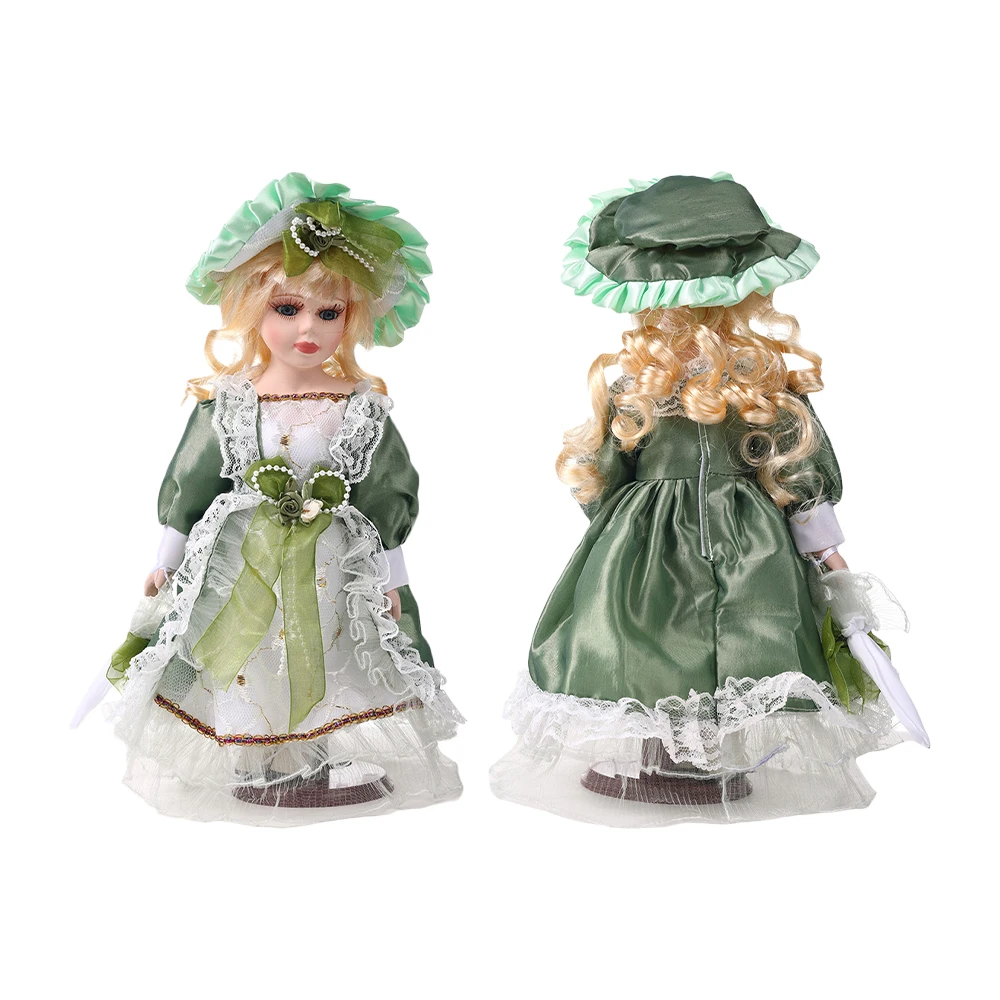 Wholesale Soft Vinyl Russian Doll with Purple Dress Porcelain Doll