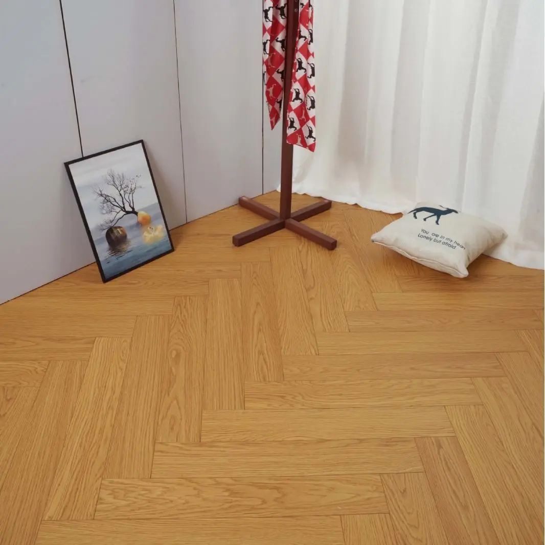Free Sample Wood Textured Herringbone Luxury Vinyl Plank 600*120mm 2.0mm Wear Layer 0.15mm Pvc Vloeren Pvc Dry Back Herringbone