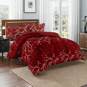 Factory Direct 6-Piece Set King Comforter Colorful Printed Microfiber Bedding Woven Technics Custom Logo for Home Use Bulk Sale