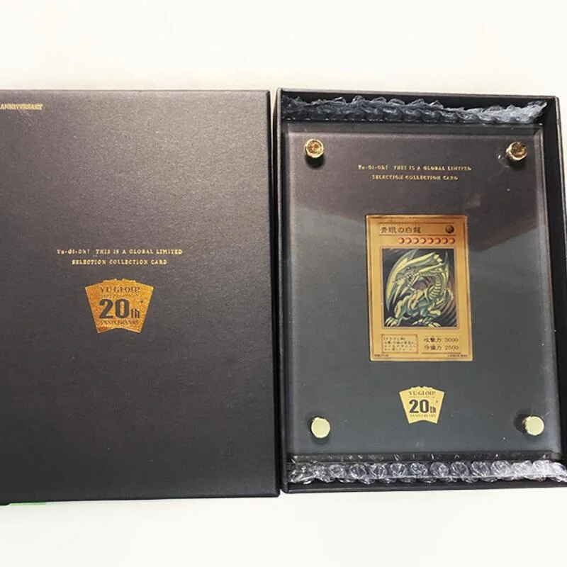 Yu Gi Oh 20th Anniversary Gold Card Holder - Blue Eyes White