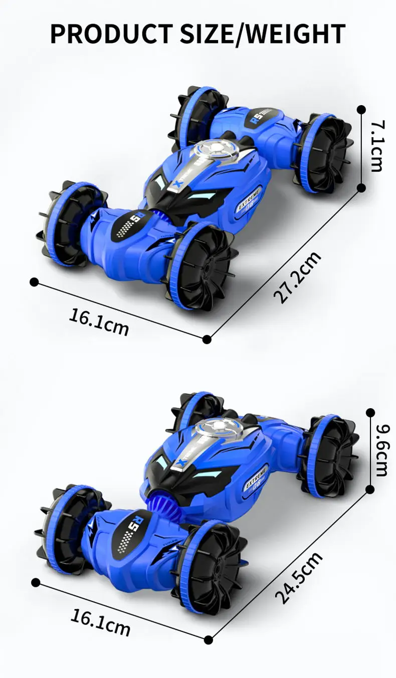 HOSHI JJRC Q150 Amphibious Off Road Climbing RC Stunt Car 1:16 Water & Land 4WD Remote Control Racing Car Waterproof RC Car