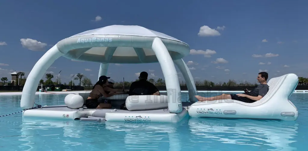 Social Bana Inflatable Platform Tent Aqua Floating Water Island Party ...