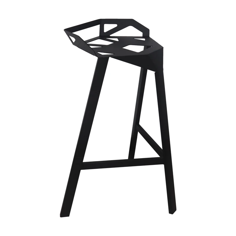 Скандинавский металлический барный стул, высокий стул для магазина напитков