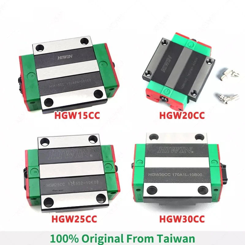 Hiwin Original Linear Guide Rail HGW15 HGW15CC HGW20 HGW20CC HGW25 HGW25CC Linear Motion Block Linear Guide