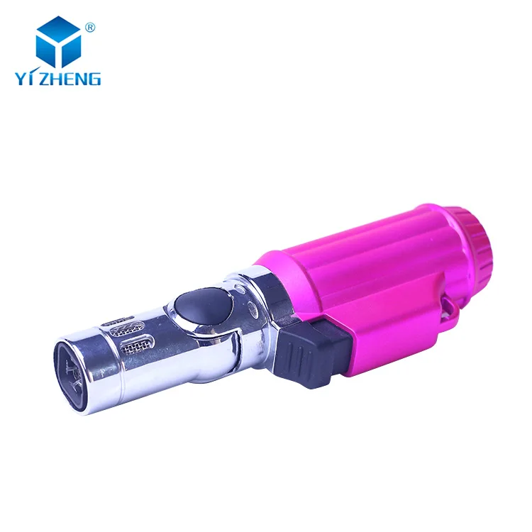 Flame Nozzle 180 Degrees Freely Adjusted Wholesale Flame Jet Cigar Butane Gas Torch Lighter Smoking Accessories