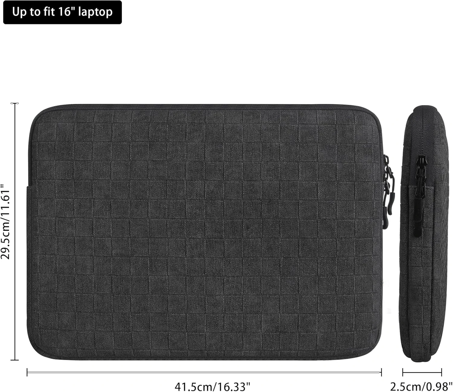 Funda portátil de 13 14 15 16 pulgadas Funda para tableta a prueba de agua y golpes Bolsa de negocios hecha de poliéster duradero LBX0109-3