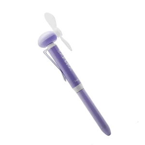 Hight Quality Metal Electronic Pen Metal Cartoon Fan with Ball Pen Newest Design Fan Pen From China Factory