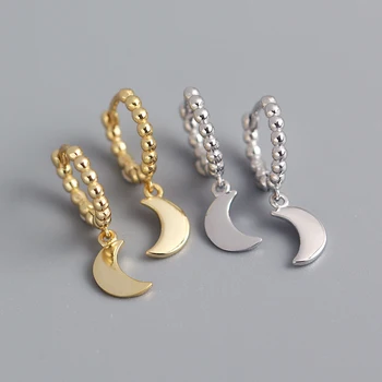 Sterling silver 925 jewellery moon gold plated earring native american beaded earrings