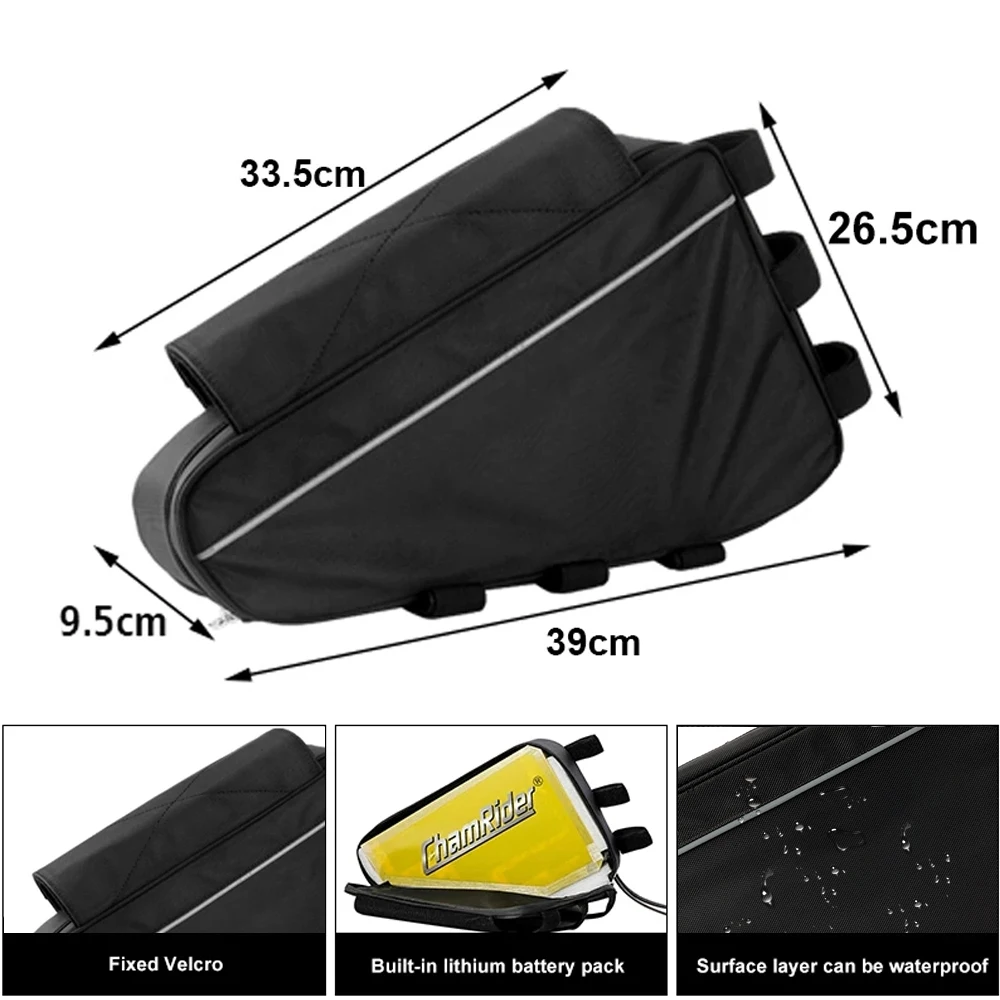 52v Ebike Triangle Battery Bag Triangle Frame Bag Battery All