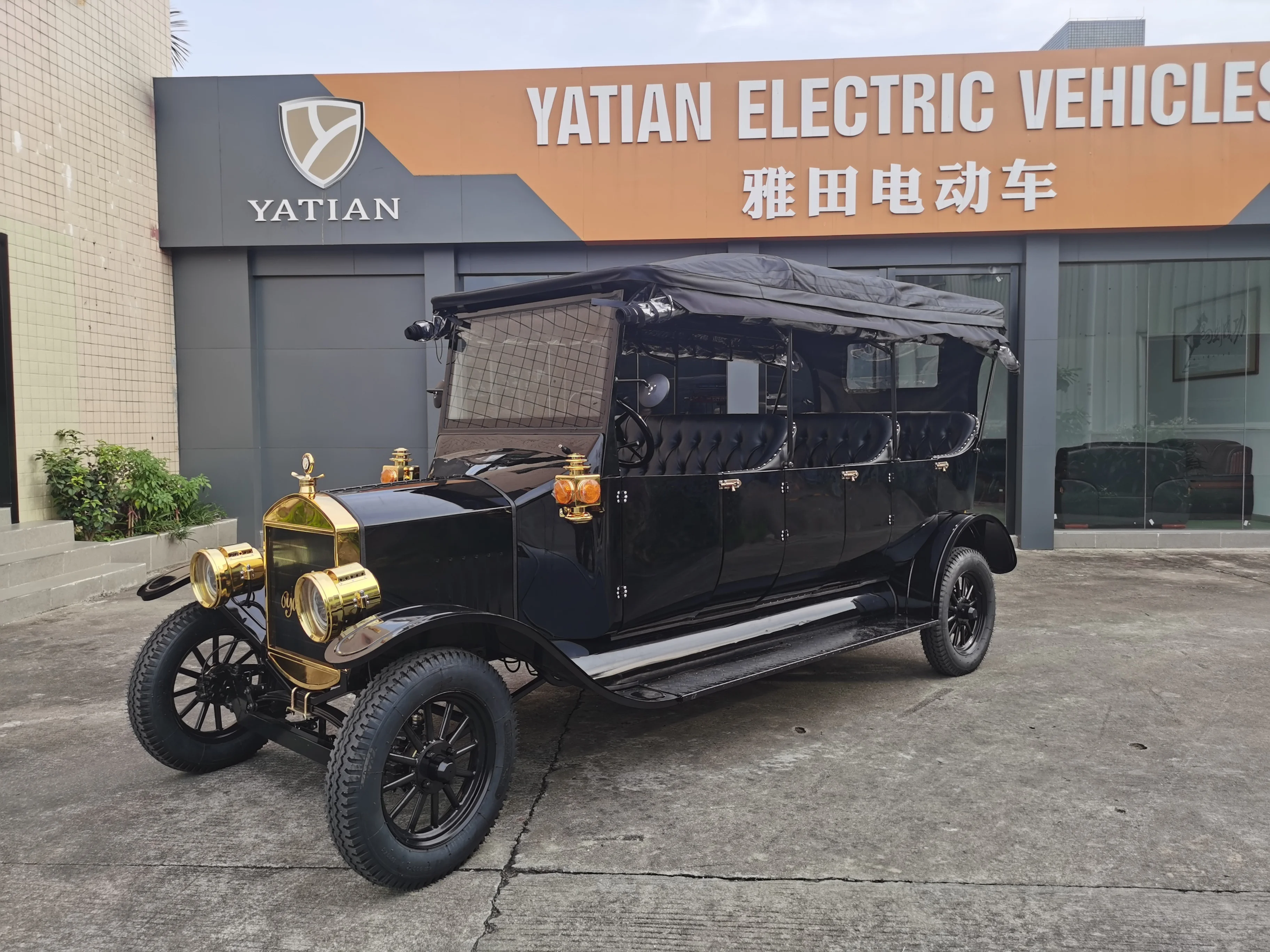 2022 Новый Туристический 8 местный Классический Электрический винтажный автомобиль