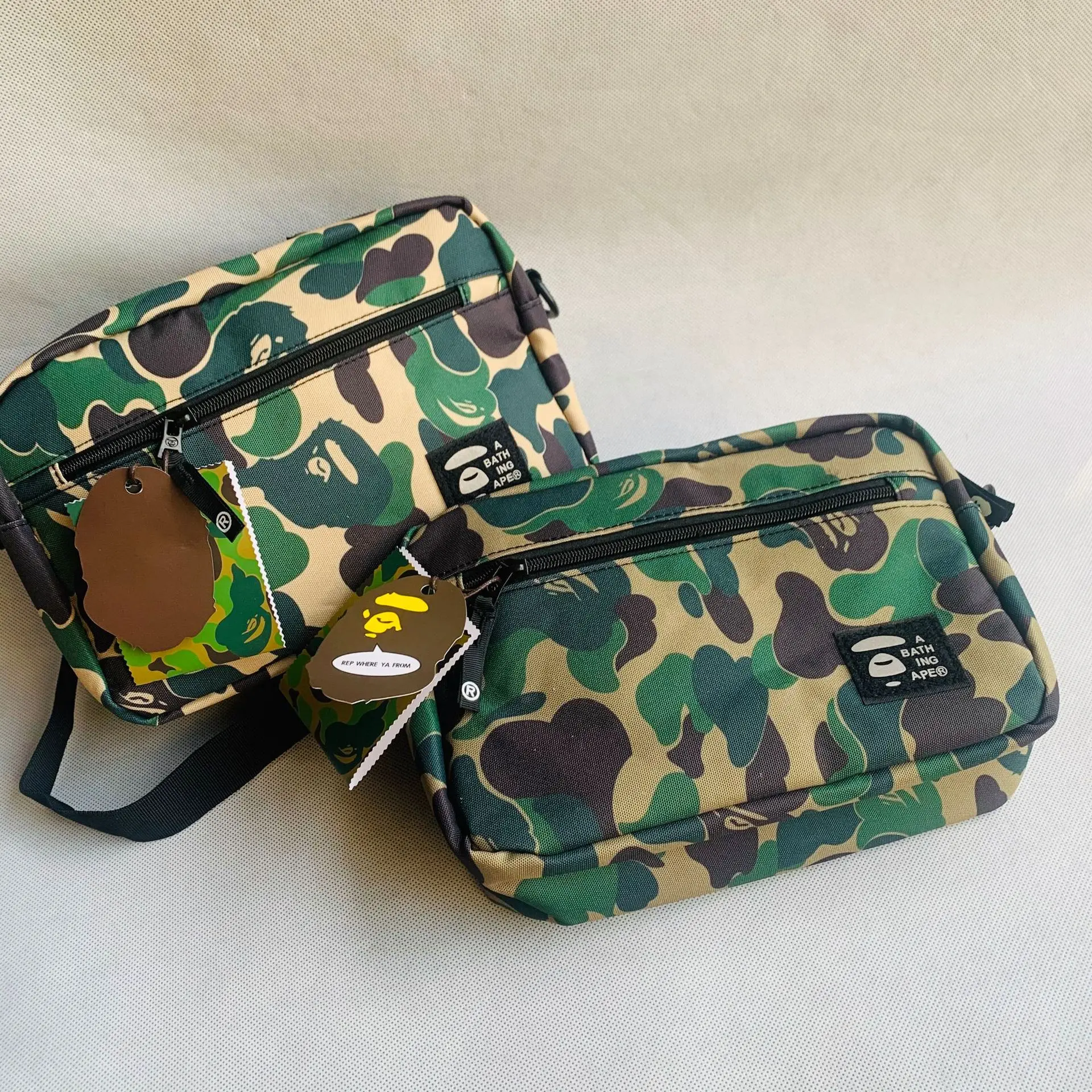 bape drawstring bolsa