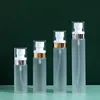 Frosted bottle + electroplating spray pump