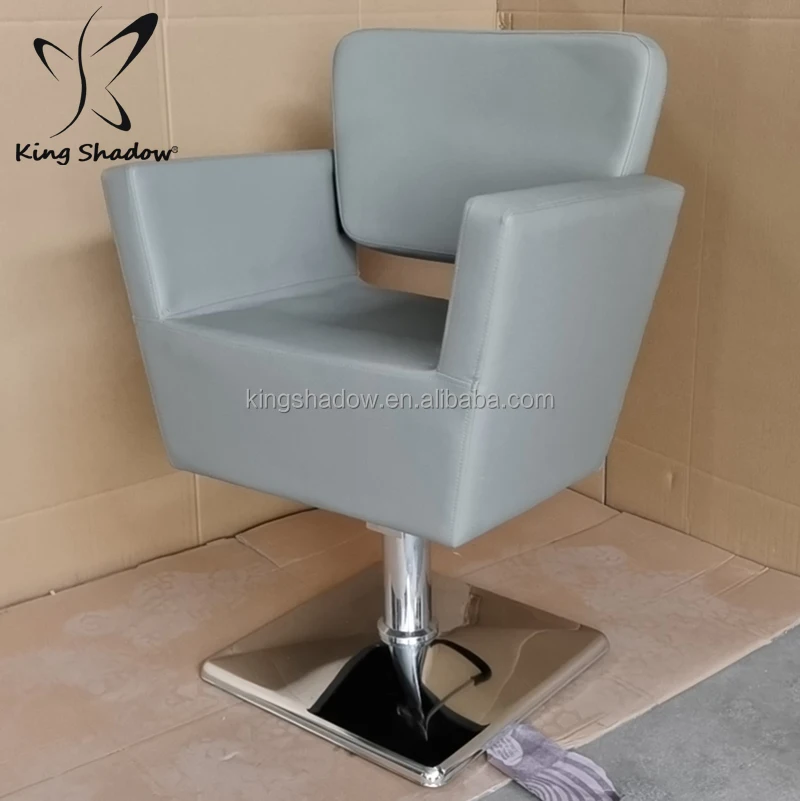 Beauty Salon Equipment Grey Salon Styling Chairs Grey Leather
