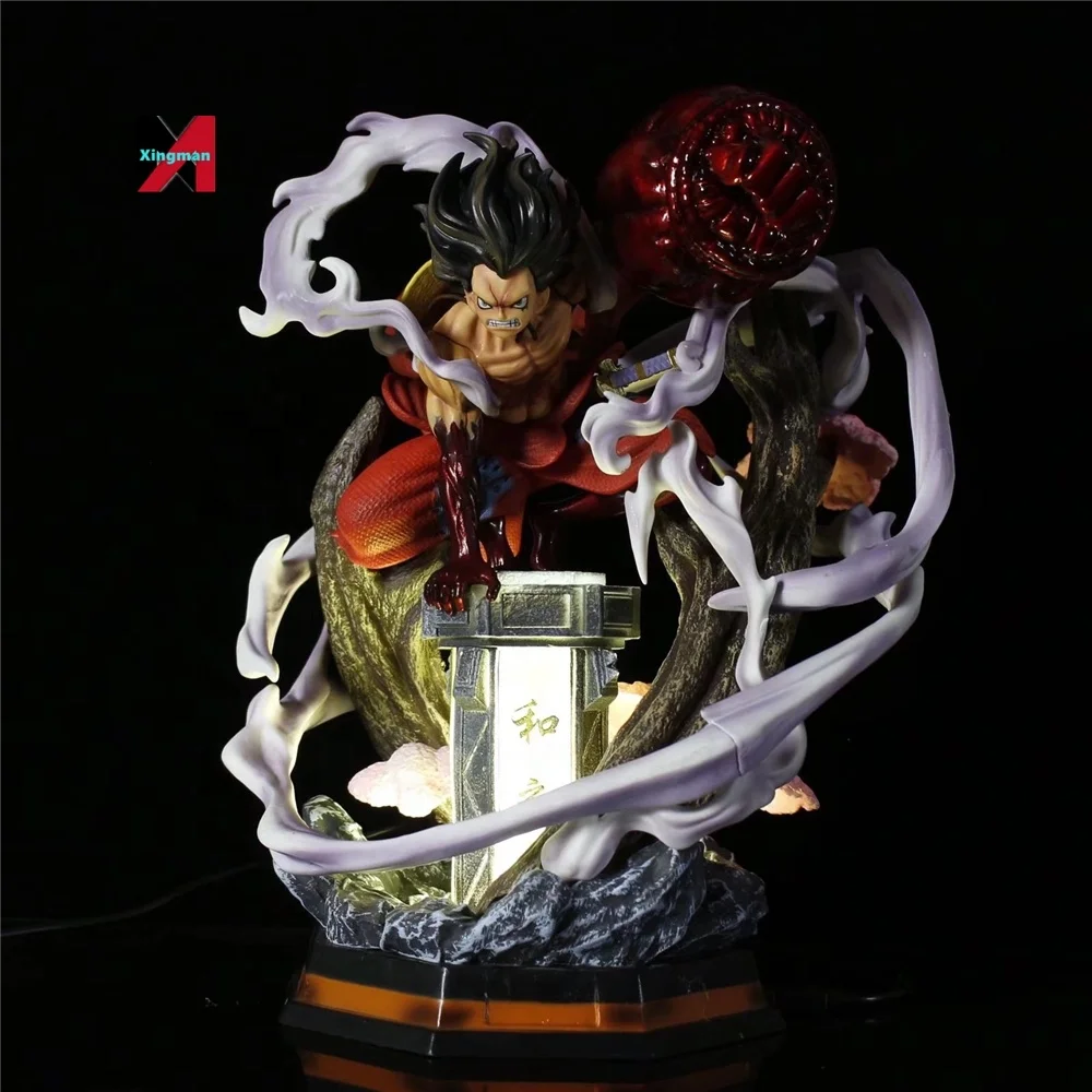 40cm One Piece Anime Figure Wano Gear 4 Luffy 2 Heads Changable Statue  Figures Collectible Model Decoration Toy Christmas Gift - Action Figures -  AliExpress