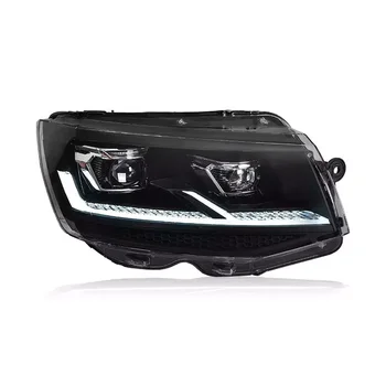 Headlight Assembly for VolksWagen Multivan Caravelle T6 2016-2018 LED DRL LED Sequential Turn Signal LED Dual Beam Lens