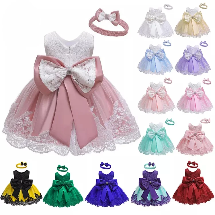 Baby Kids Flower Girls Dress Party Wedding Bridesmaid Gown Formal Dresses