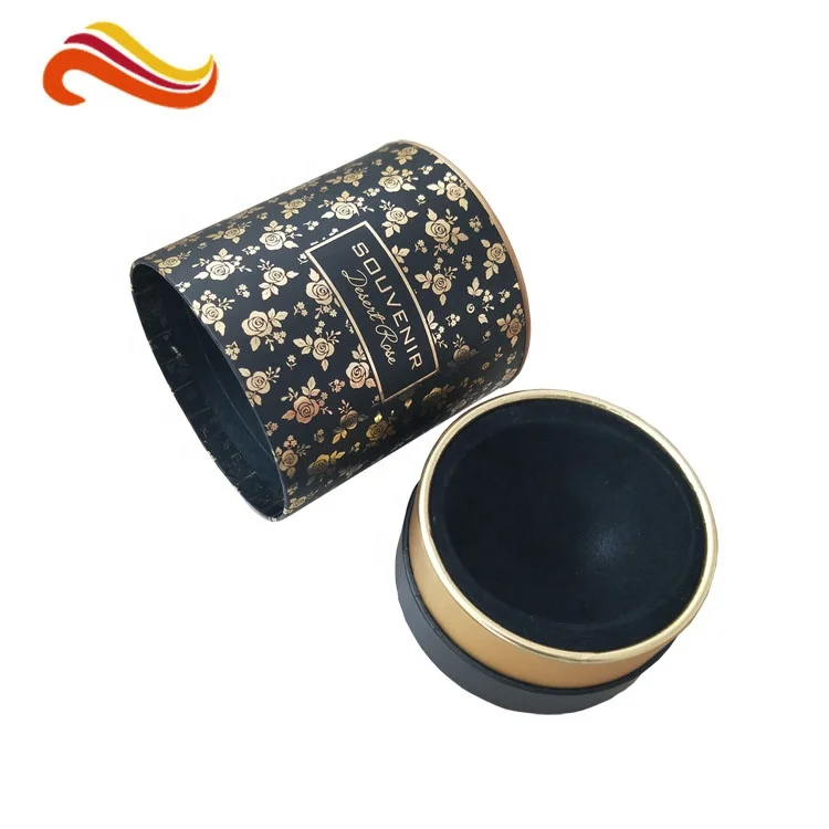 Круглая цилиндрическая Подарочная коробка, картонная упаковка для ароматов, картонный контейнер для упаковки парфюмерных бутылок