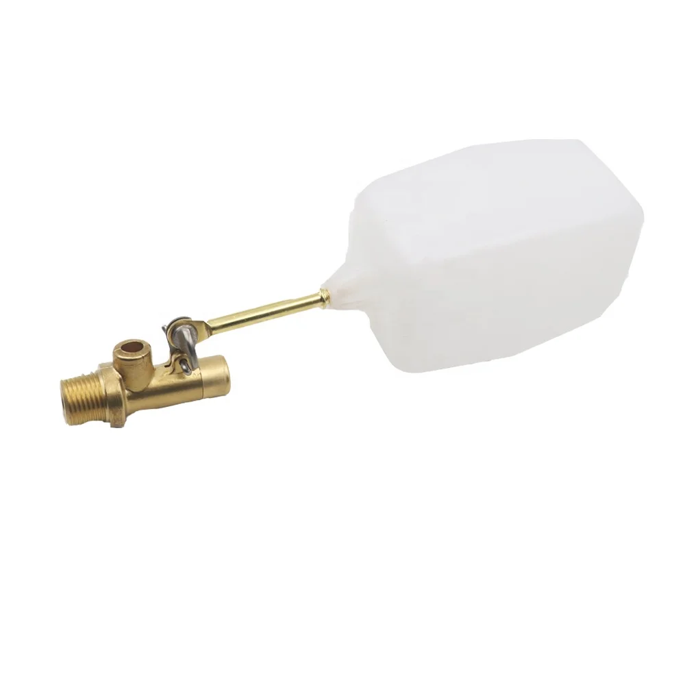 Adjustable Brass Float Valve Male  Thread with Level Regulation and PVC Ball