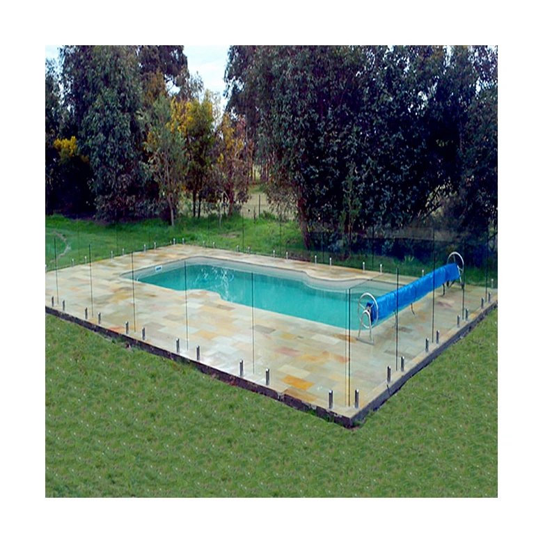 Prima Swimming Pool Fence Safety Tempered Laminated Glass Railing 8.38mm 10.38mm With Stainless Steel Spigots Railing Parapet
