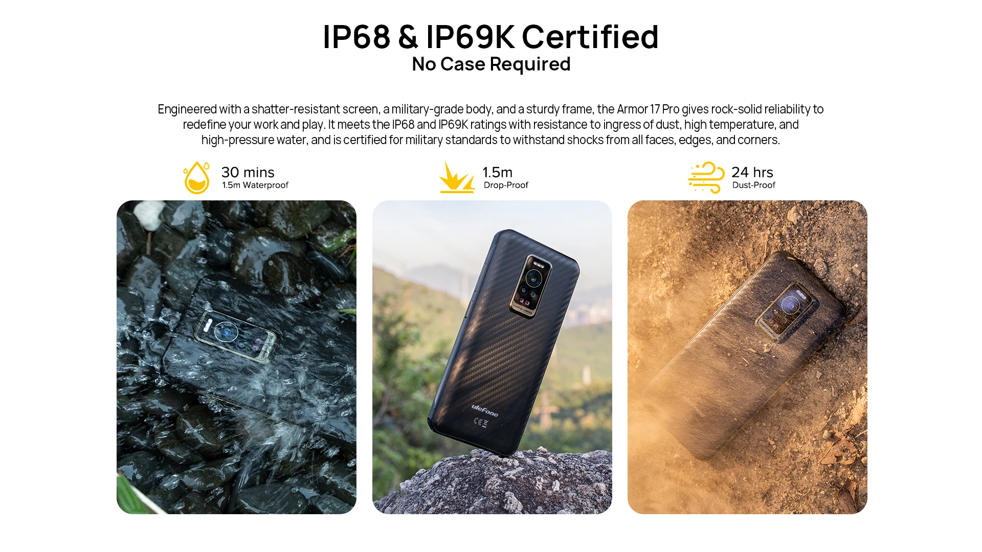 スマートフォン本体 Ulefone Armor 17 Pro Ulefone Armor 17 Pro Rugged Smartphone Night Vision 13GB 256GB