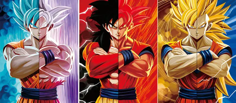 Dragon Ball Z Goku Adesivo De Parede Saiyajins 3D realista