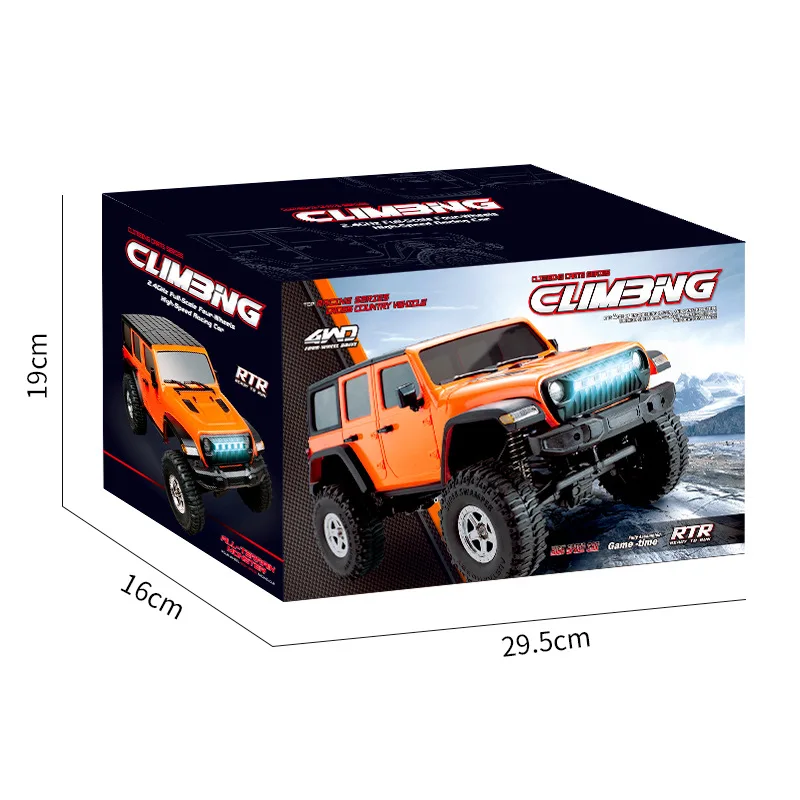JJRC C8801 Off-Road 4WD Crawler - 1:16 Scale RC Truck with LED