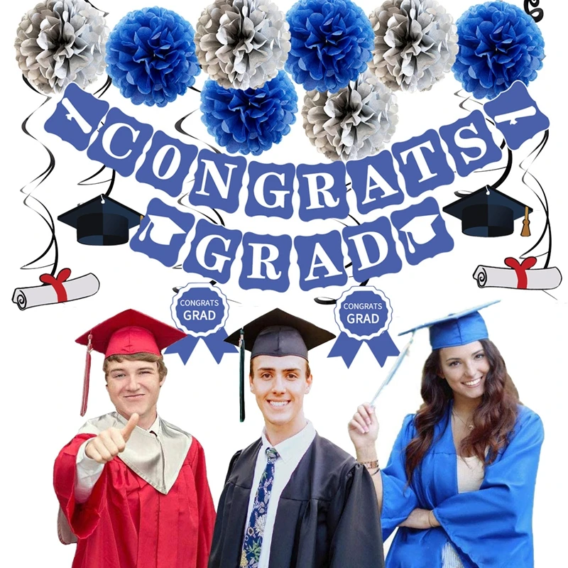 free shipping graduation balloon party scene layout round