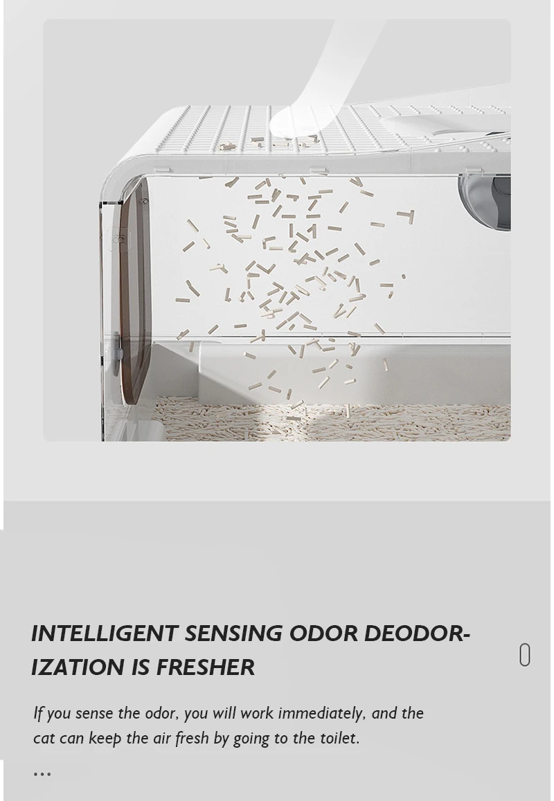 NEW Litter Box Super Large Fully Enclosed Top in Cat Toilet Deodorizing Cat Front in Top Out Spatter Drawer Extra Large factory
