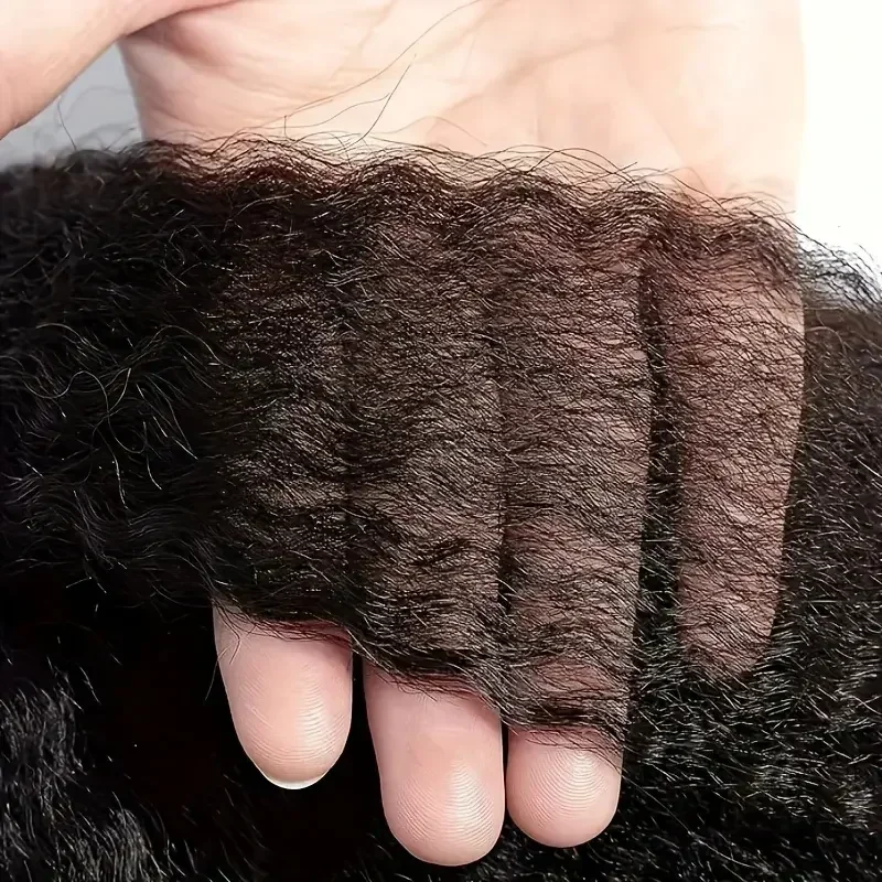 Kinky ravne kopče za kosu 8 kom. ekstenzije za kosu s kopčama od ljudske kose za žene_voghion.com