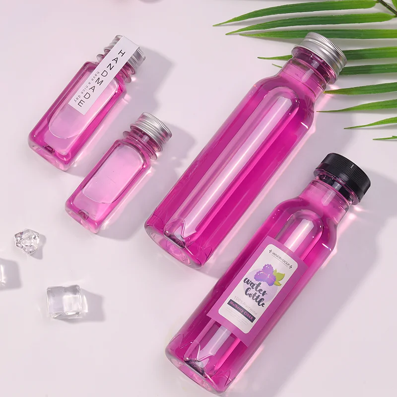 2oz Pet Plastic Mini Size Concentrate Juice Bottles With Tamper Evident