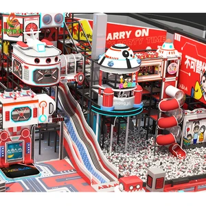 2023 New Design Robot Style Space Theme Kid Playground Set Indoor Playground for Kids