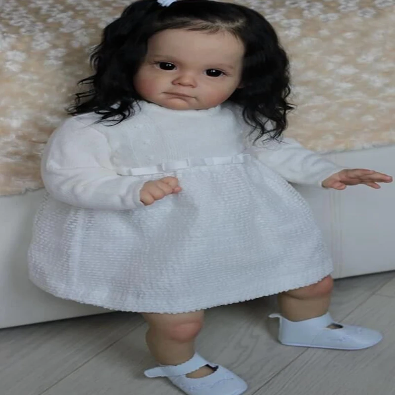 Wholesale NPK 60CM Bebe Doll Reborn Toddler Maggi in Black Rooted Hair Soft  Touch 3D Skin with Visible Veins High Quality Art Doll From m.alibaba.com
