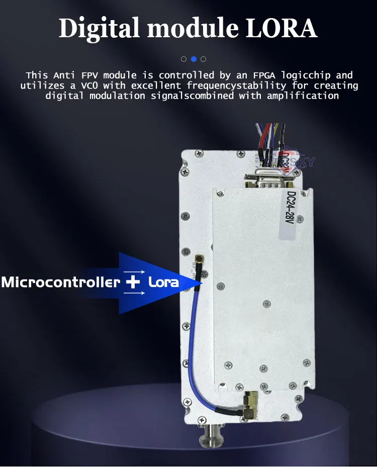 Wideband 4000-6000mhz 100W GaN PA Module Power Amplifier for FPV Anti ...