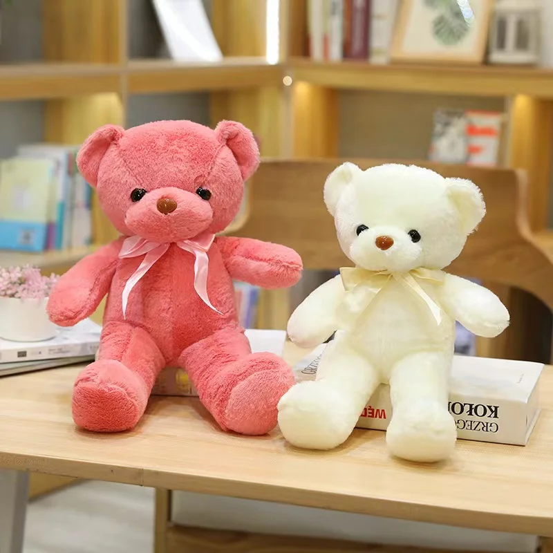 Grab a Colorful Bow Teddy Bear Perfect for All Ages