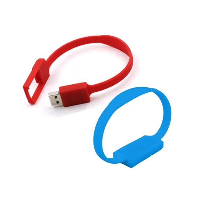 Custom Silicone Bracelet 4GB WristBand USB Flash Drive 16GB pen drive wholesale - ANKUX.COM