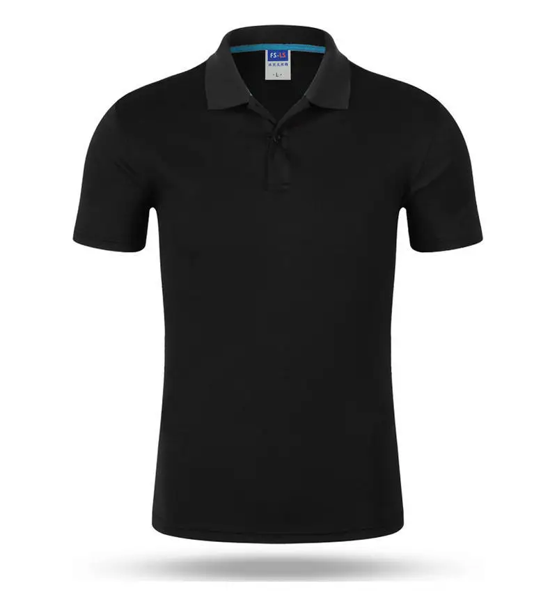 Summer Ice Silk Polo Shirt Custom Logo Sport Quick Dry Lapel Short