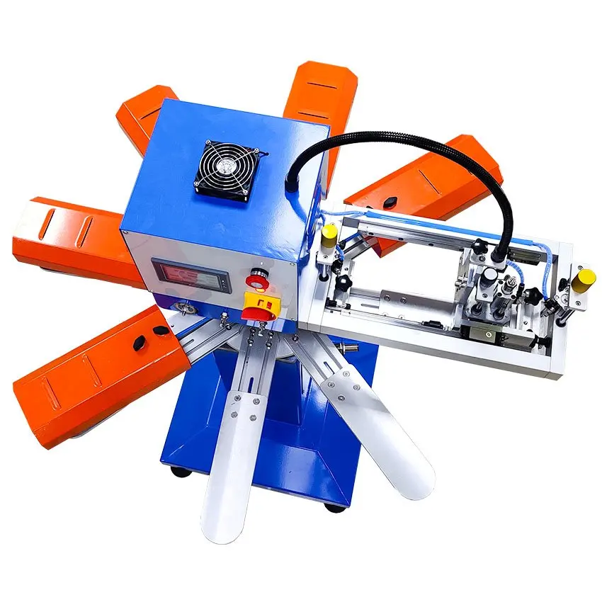 Rotary 1 Color Automatic Socks Screen Printing Machine